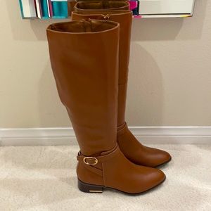 Néw, Aldo France Caramel Riding Boots, Sz 7